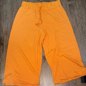 Free People beach Bright Orange Wide-Leg Pants